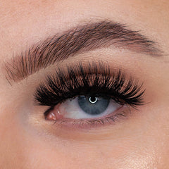 Peaches and Cream Faux Mink Lashes - Style No. 32 (Model Shot)