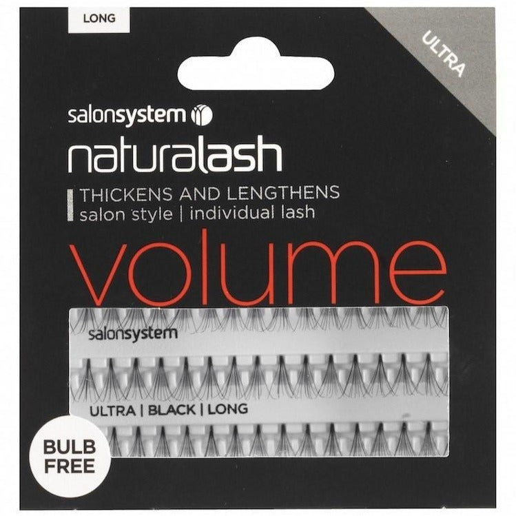 Salon System Individual Lashes - Salon System Individual Lashes BULB FREE Long Black