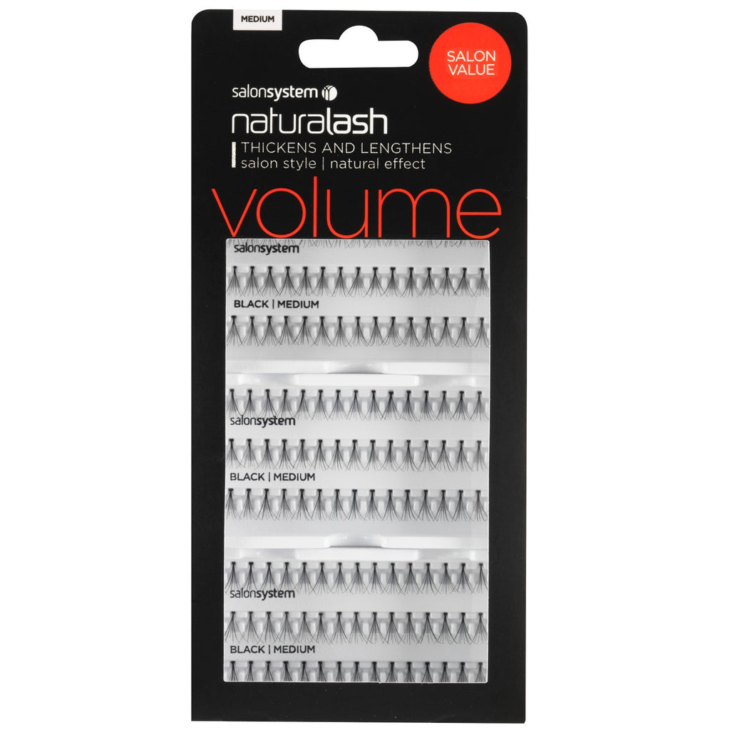 Salon System Individual Lashes SALON VALUE PACK Black Medium