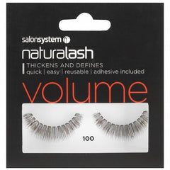 Salon System Strip Lashes - Salon System Naturalash 100 Black Volume