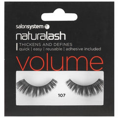 Salon System Strip Lashes - Salon System Naturalash 107 Black Volume