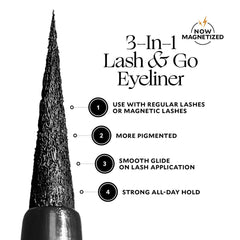 Velour Lash & Go 3-in-1 Magnetic Eyeliner + Lash Adhesive (3.5ml) - Info