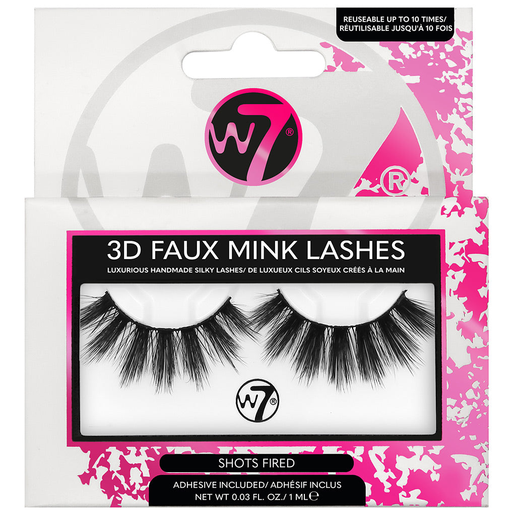 W7 3D Faux Mink False Lashes - Shots Fired