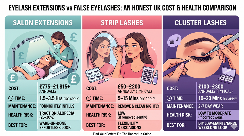 False Eyelashes vs Eyelash Extensions