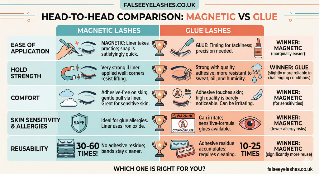 Magnetic Eyelashes vs Glue Lashes: Which is Better?