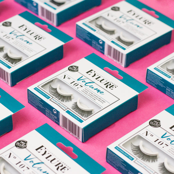 Eylure volume pre glued lashes in style 107 