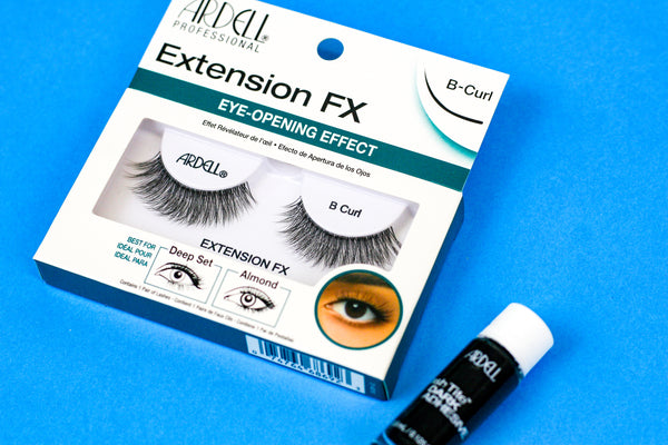 Flatlay of Ardell B Curl lashes 
