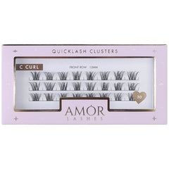 Amor Lashes QuickLash Clusters - Front Row (C Curl) [12mm]