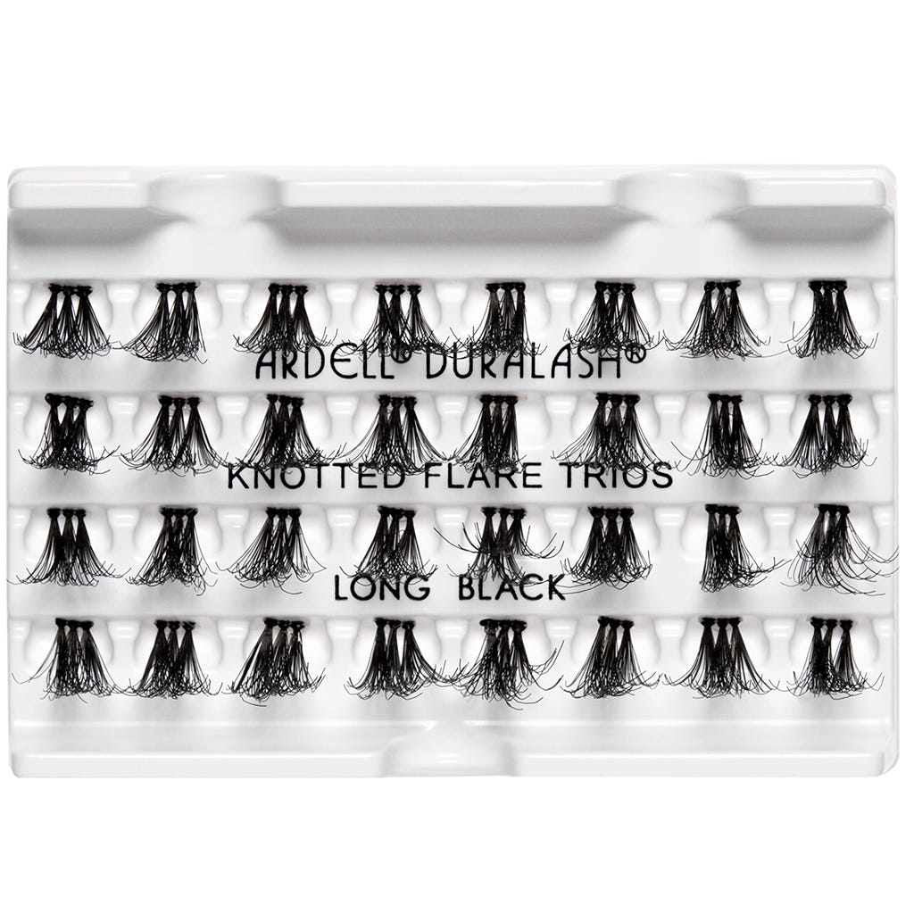 Ardell Duralash Double Up Knotted Flare Trios - Long Black (Tray Shot)