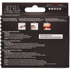 Ardell Duralash Double Up Knotted Flare Trios - Short Black (Back of Packaging)