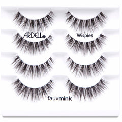 Ardell Faux Mink Lashes Black Wispies Multipack (4 Pairs) - Tray Shot