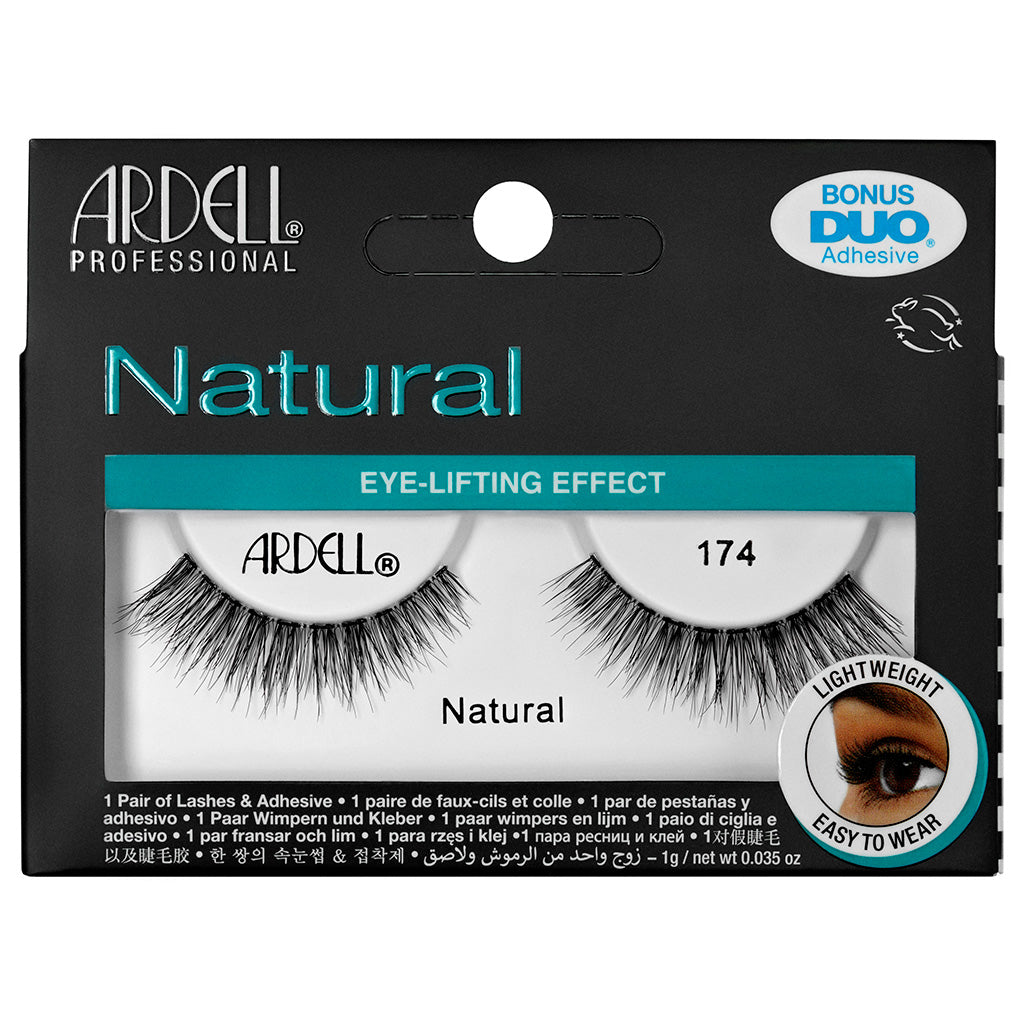 Ardell Natural Lashes 123 Black - Natürliche Wimpern Für Einen Schönen Look (1 Paar)