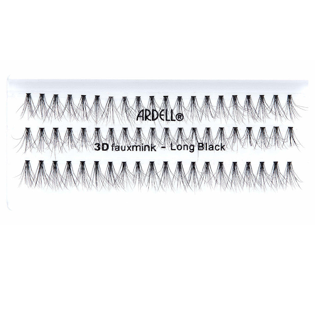 Ardell Lashes 3D Faux Mink Individuals - Long Black (Tray Shot)