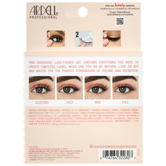 Ardell Naked My Way 434 Lash Variety Pack (Back of Packaging)