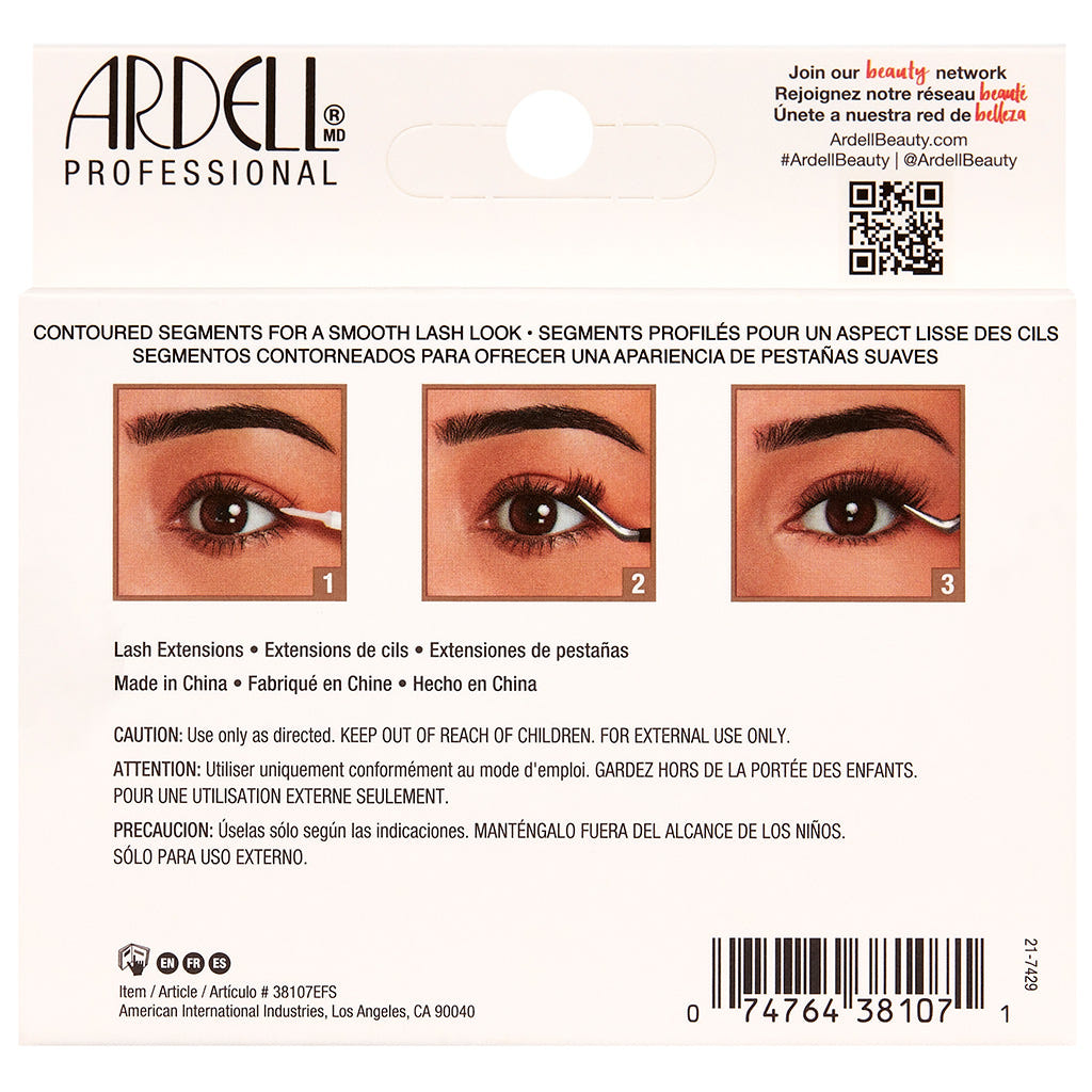 Ardell Pre-Mapped Extensions Classic (3 Pairs) - Back of Packaging