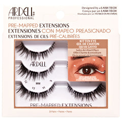 Ardell Pre-Mapped Extensions Kitten Eye (3 Pairs)