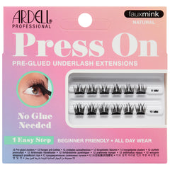 Ardell Press On Pre-Glued Underlash Extensions - Faux Mink Natural