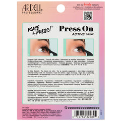 Ardell Press On Pre-Glued Underlash Extensions Kit - Active Gainz (Back of Packaging)