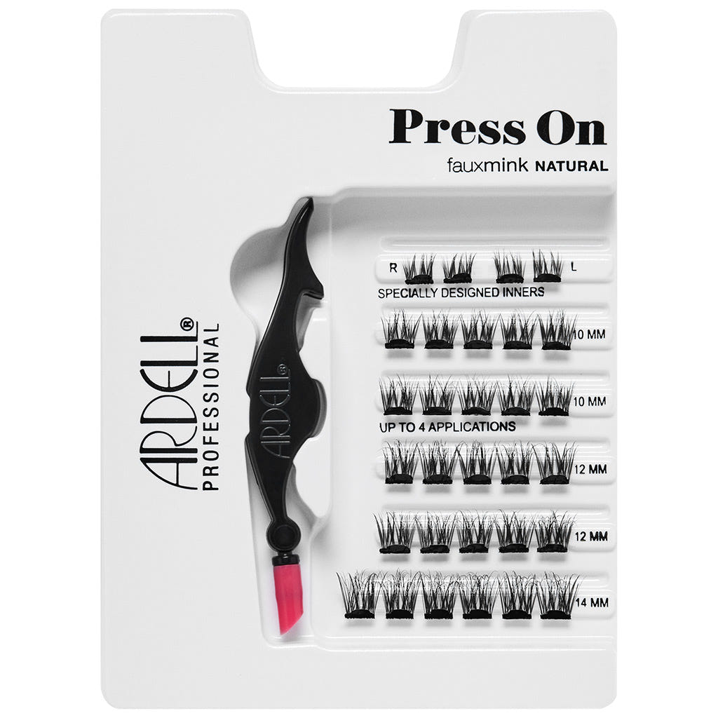 Ardell Press On Pre-Glued Underlash Extensions Kit - Faux Mink Natural (Contents)