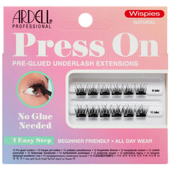 Ardell Press On Pre-Glued Underlash Extensions - Wispies Natural