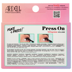 Ardell Press On Pre-Glued Underlash Extensions - Wispies Volume (Back of Packaging)