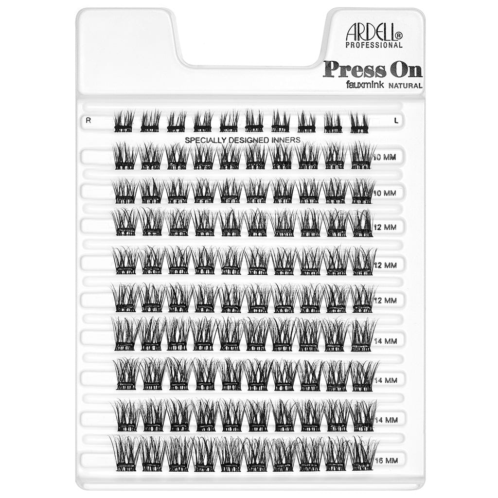 Ardell Press On Underlash Extensions - Faux Mink Natural (100 Clusters) - Tray Shot
