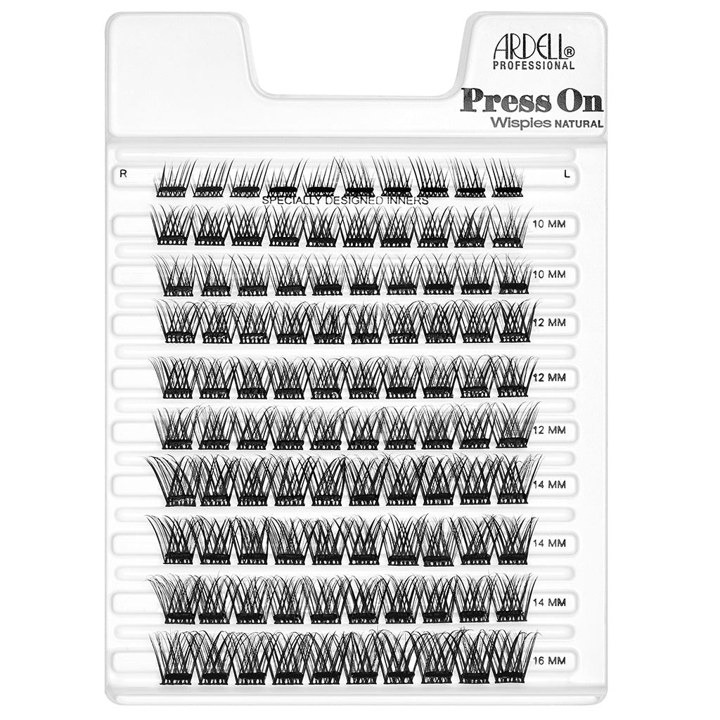 Ardell Press On Underlash Extensions - Wispies Natural (100 Clusters) - Tray Shot