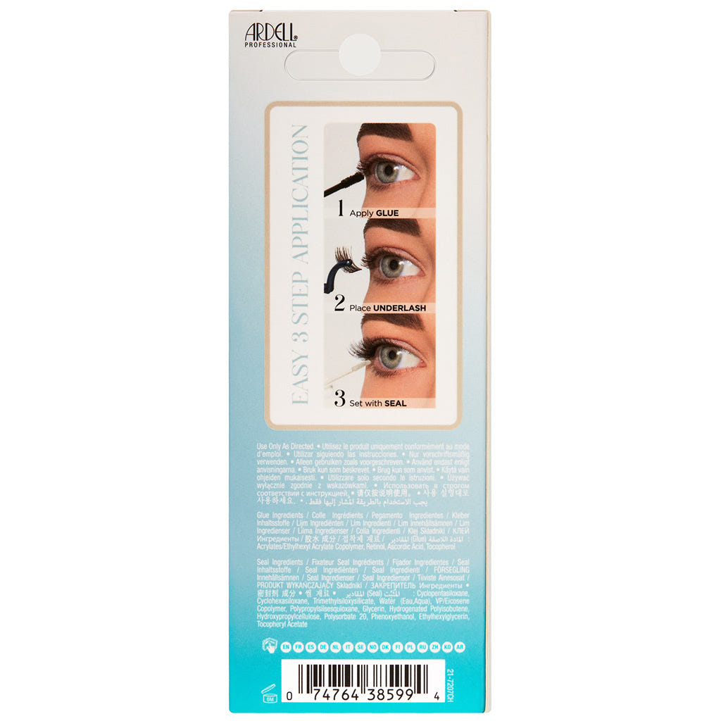 Ardell Seamless Underlash Extensions Mini Kit - Wispies (Back of Packaging)