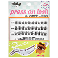 Ardell Winks Press On Pre-Glued Underlash Extensions Kit - Galore Natural