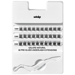 Ardell Winks Press On Pre-Glued Underlash Extensions Kit - Galore Natural (Contents)