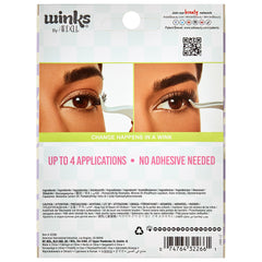 Ardell Winks Press On Pre-Glued Underlash Extensions Kit - Galore Natural (Back of Packaging)