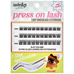 Ardell Winks Press On Pre-Glued Underlash Extensions Kit - Slay Volume