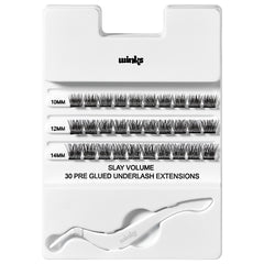 Ardell Winks Press On Pre-Glued Underlash Extensions Kit - Slay Volume (Contents)