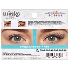 Ardell Winks Self Adhesive Lashes - Haze (Back of Packaging)
