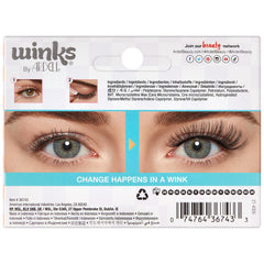Ardell Winks Self Adhesive Lashes - Peace (Back of Packaging)