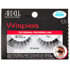 Ardell Wispies 701 Lashes Black (with DUO Glue)
