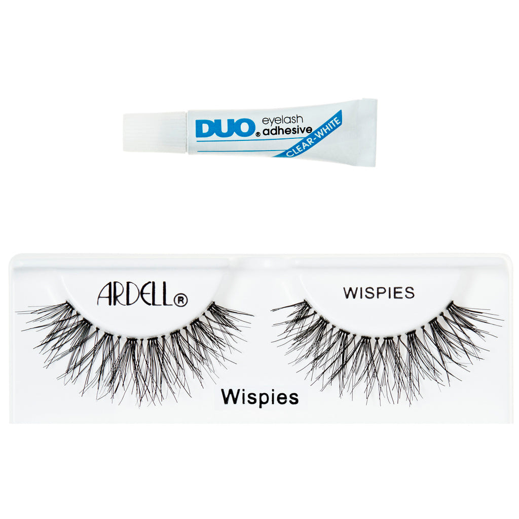 Ardell Wispies Lashes Black (with DUO Glue) - Tray Shot