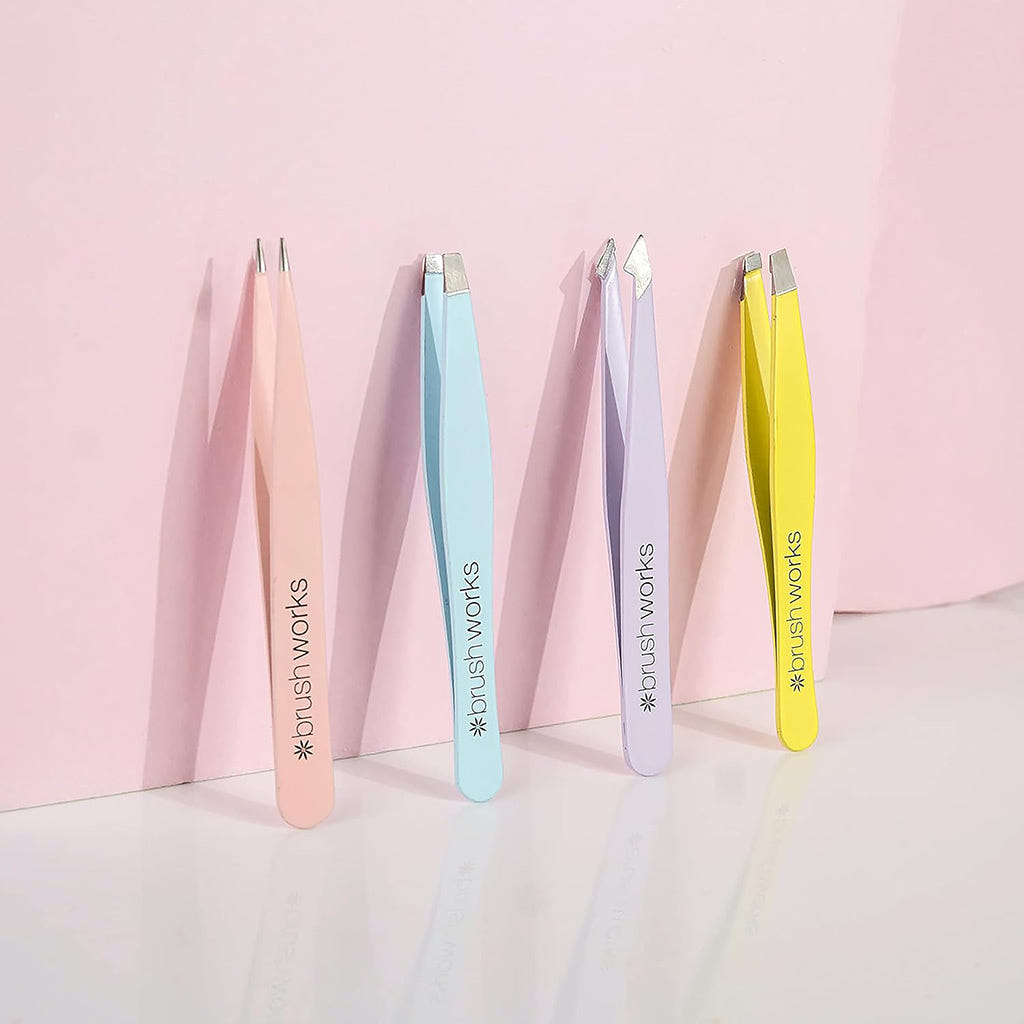 Brushworks The Complete Combination Tweezer Set (4 Pieces) - Lifestyle