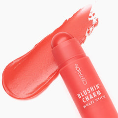 Catrice Cosmetics Blushin' Charm Multi Stick (5.5g) - Colour Swatch [020 Coral Cutie] 