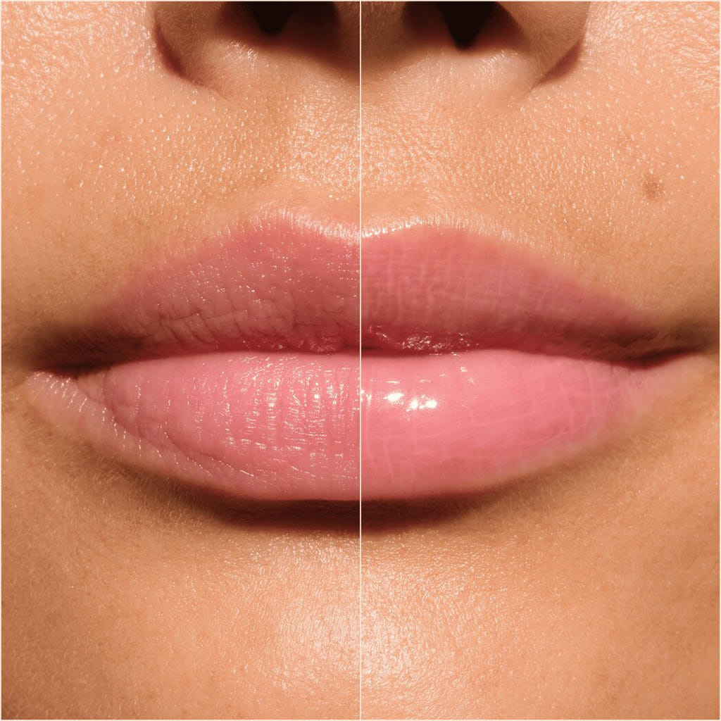 Catrice Cosmetics Butter Drippin' Glossy Lip Balm (10ml) - Model Shot 1 (Before & After) [010 Pink Lemon Squeezin']