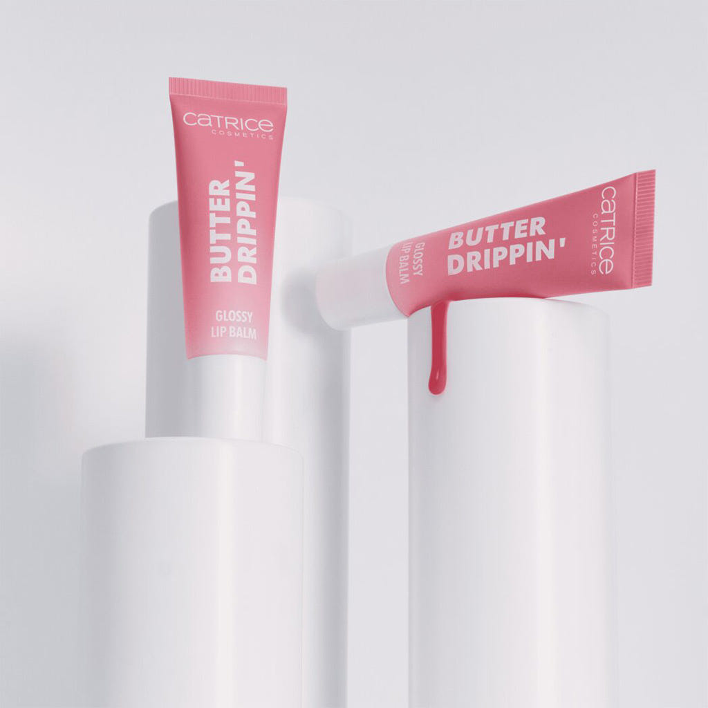 Catrice Cosmetics Butter Drippin' Glossy Lip Balm (10ml) - Lifestyle Shot [010 Pink Lemon Squeezin']