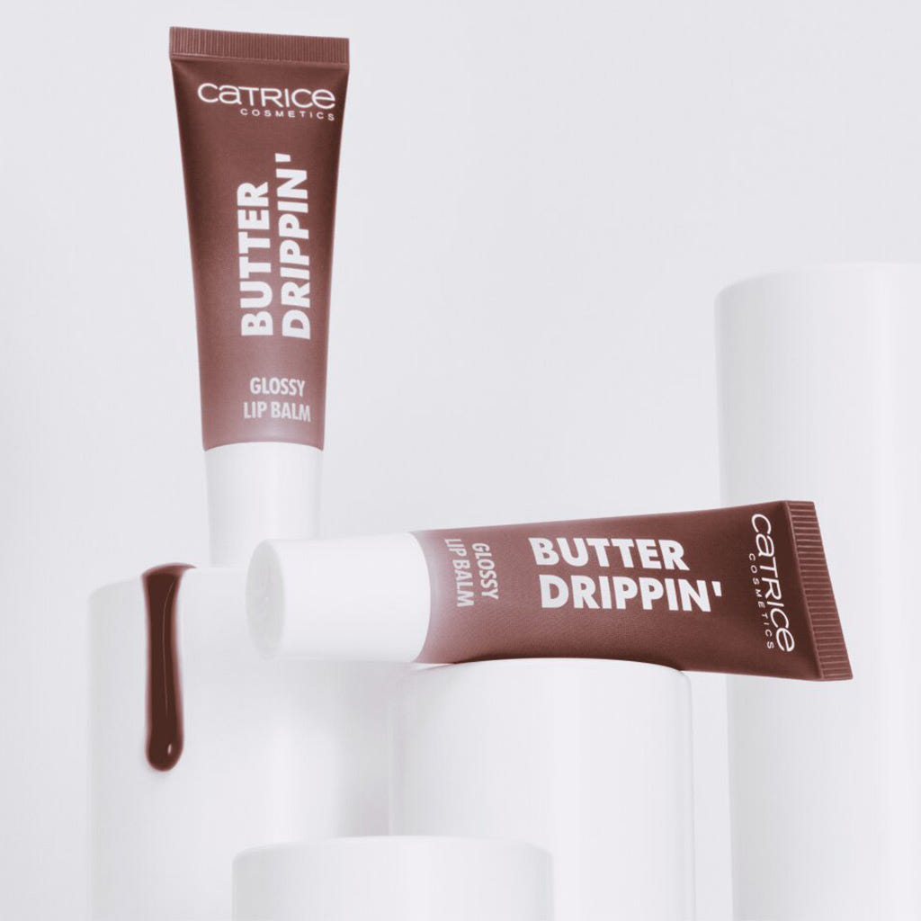 Catrice Cosmetics Butter Drippin' Glossy Lip Balm (10ml) - Lifestyle Shot [040 Bisou Bisou]