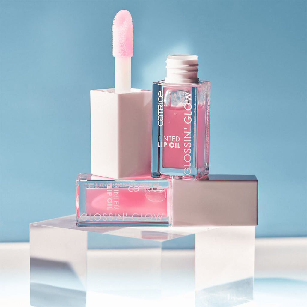 Catrice Cosmetics Glossin' Glow Tinted Lip Oil (4ml) - Lifestyle Shot [010 Keep It Juicy]