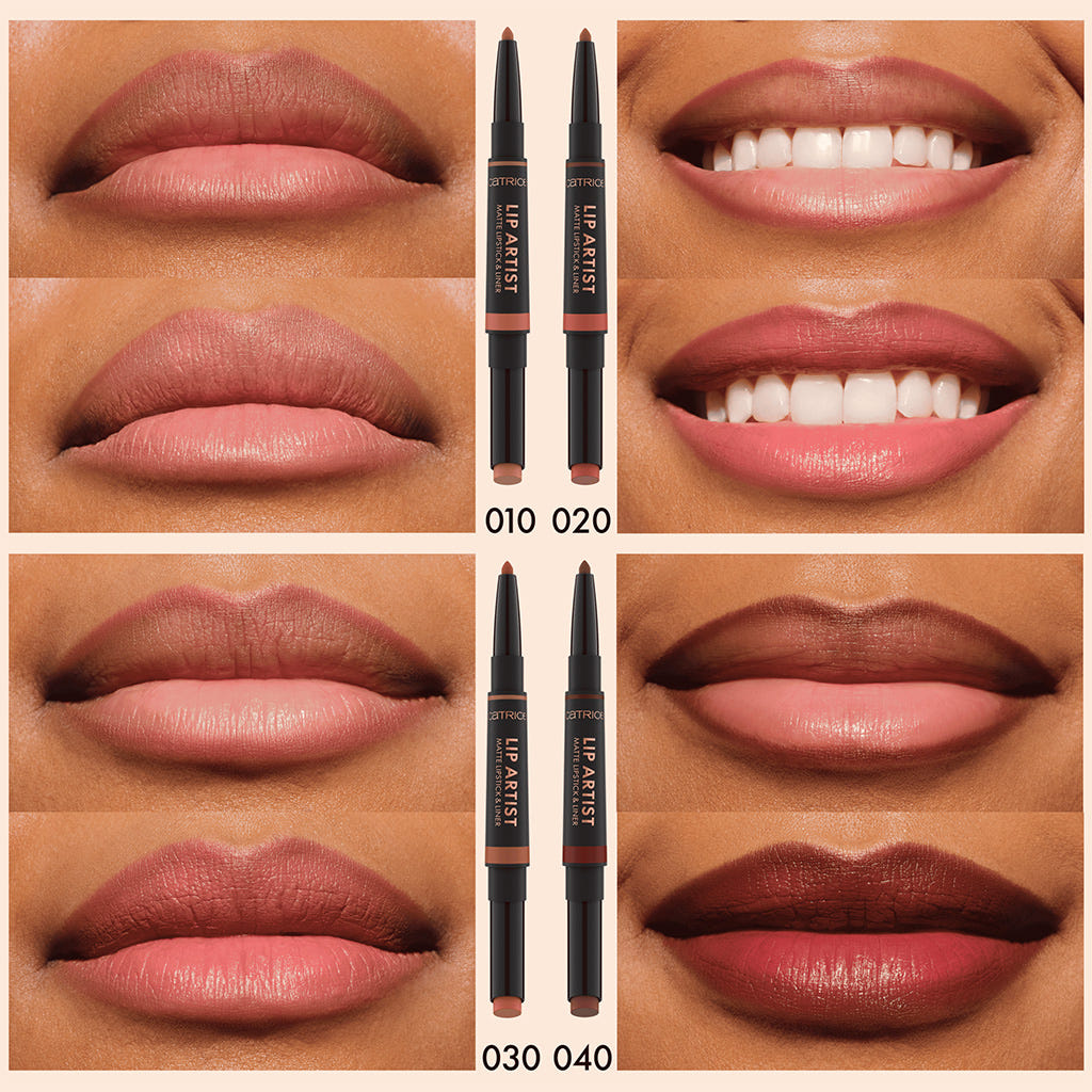 Catrice Cosmetics Lip Artist Matte Lipstick & Liner (1.74g) - Comparison Model Shot 2