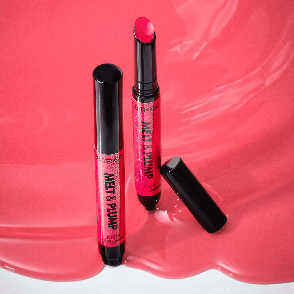 Catrice Cosmetics Melt & Plump Juicy Lip Plumper (1.8g) - Lifestyle Shot [050 Tropic Like It's Hot]