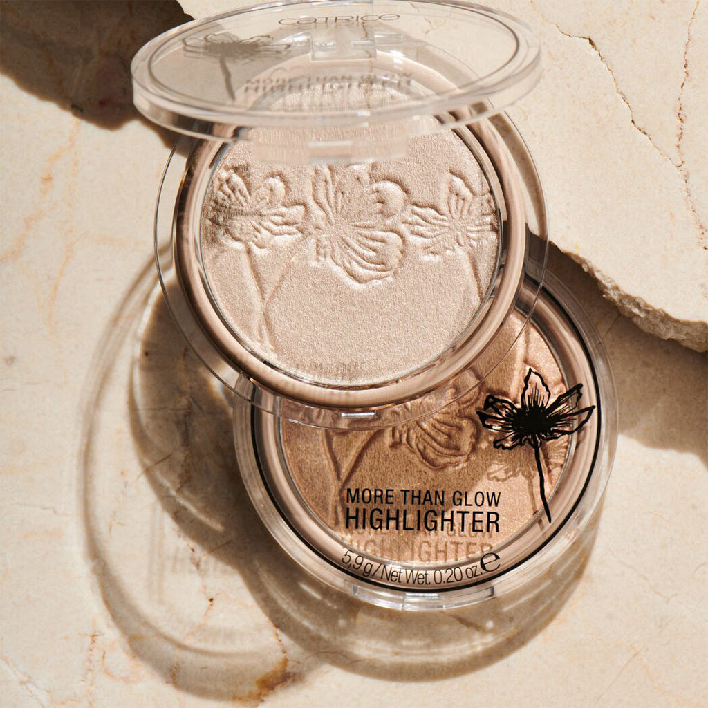 Catrice Cosmetics More Than Glow Highlighter (5.9g) - Lifestyle Shot [030 Beyond Golden Glow]
