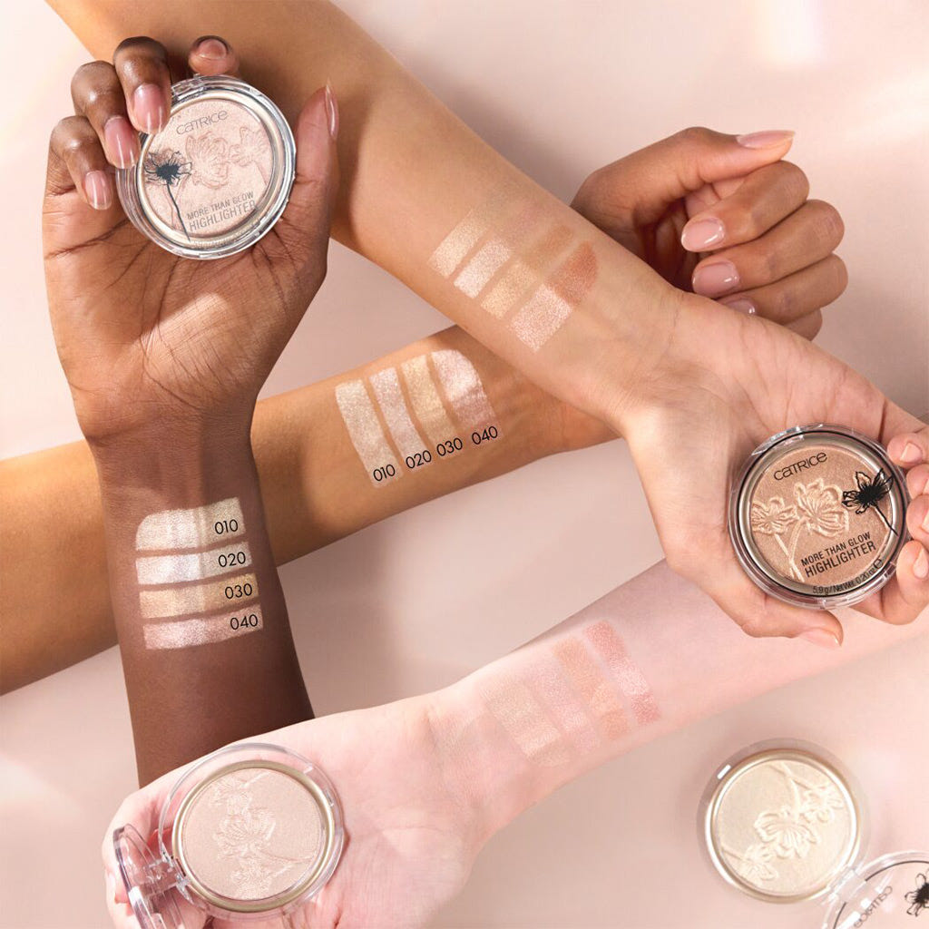 Catrice Cosmetics More Than Glow Highlighter (5.9g) - Model Arm Colour Swatches 