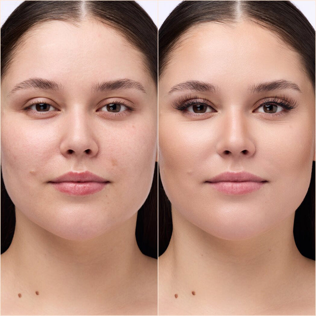 Catrice Cosmetics Natural Cluster Lashes (Model Shot 1 - Before & After)