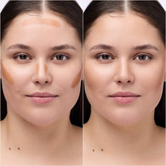 Catrice Cosmetics Soft Glam Filter Stick (9g) - Model Shot 2 (Before & After) [065 Tan]