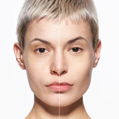 Catrice Cosmetics True Skin Hydrating Foundation (30ml) - Model Shot 1 (Before & After) [010 Cool Cashmere]